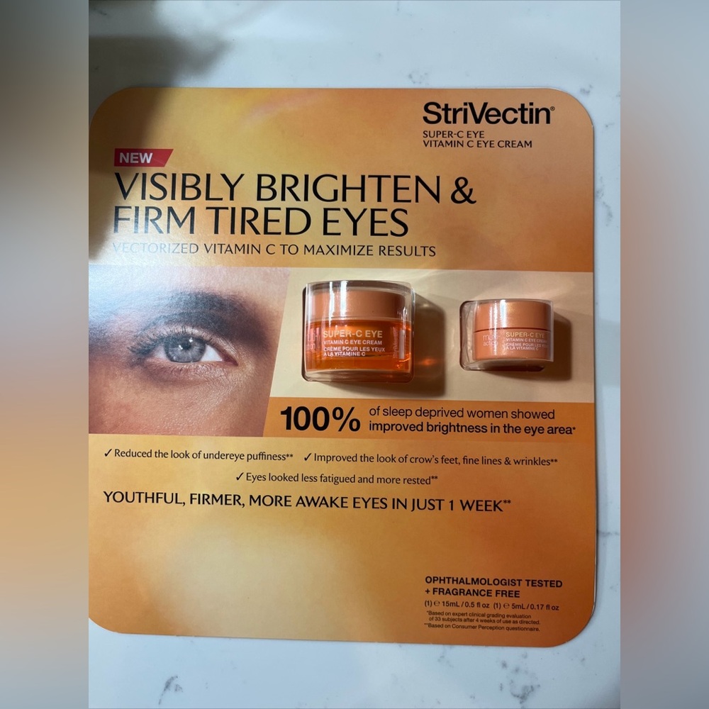 STRIVECTIN SUPER C EYE VITAMIN C EYE CREAM NEW 2 PACK